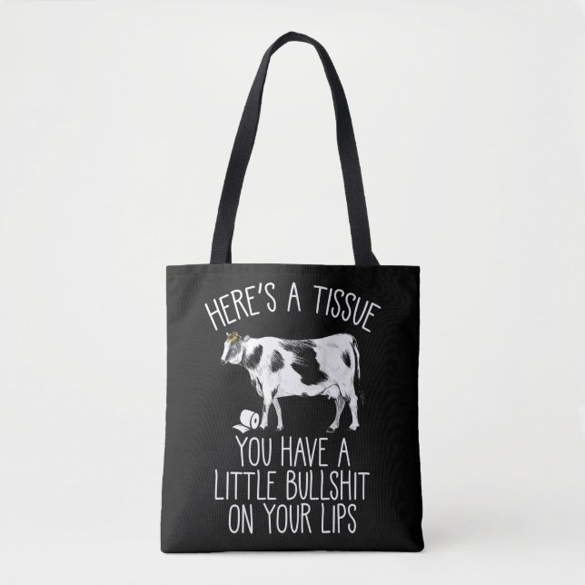 Funny Heifer Crybaby Bauer Bull Softie Tasche (Vorderseite)