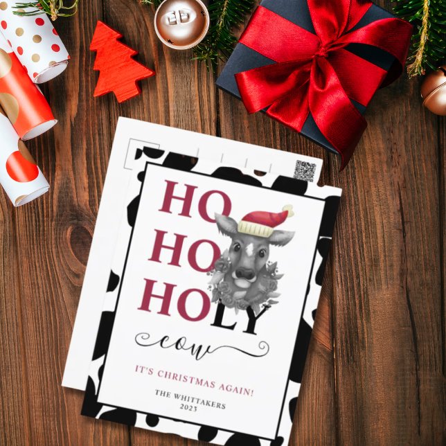 Funny Heilige Kuh Cowhide Muster Weihnachten (Von Creator hochgeladen)