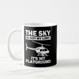 Funny Helicopter Pilot Geschenk für Männer Frauen Kaffeetasse