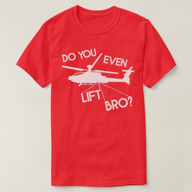 Funny Helicopter Pilot Geschenk T-Shirt (Design vorne)