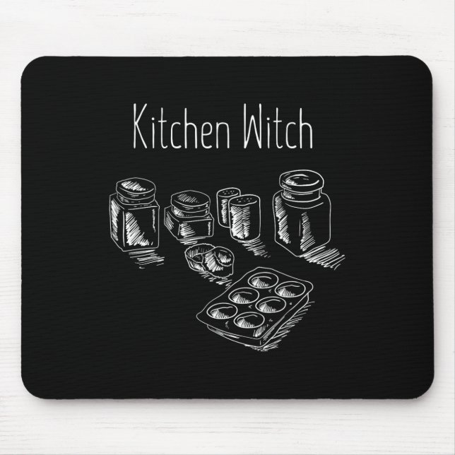 Funny Herbalist Kitchen Hexenkochen Ch Mousepad (Vorne)