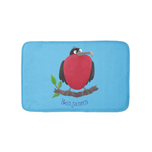 Funny herrlicher Fregatte Vogel Cartoon Badematte