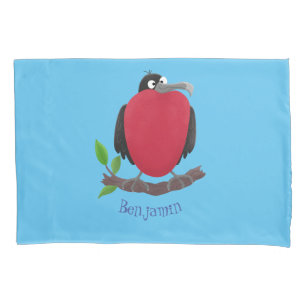 Funny herrlicher Fregatte Vogel Cartoon Kissenbezug