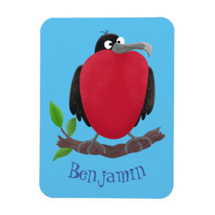 Funny herrlicher Fregatte Vogel Cartoon Magnet
