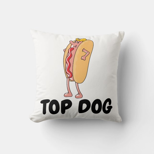 FUNNY HET DOG, TOP DOG PILLOWS KISSEN (Vorderseite)