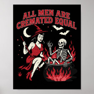 Funny Hexe alle Männer sind gleich feministisch Ha Poster