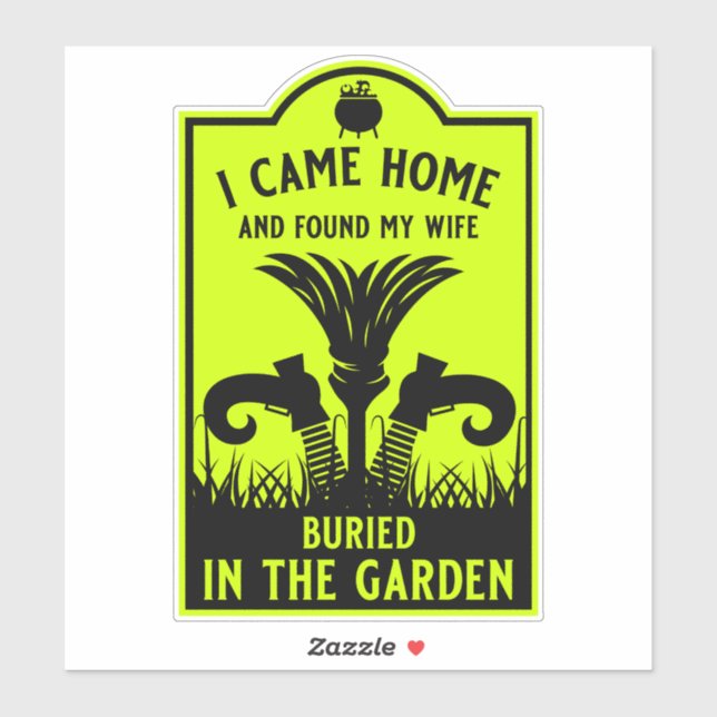 Funny Hexe Ehefrau Aufkleber (Blatt)