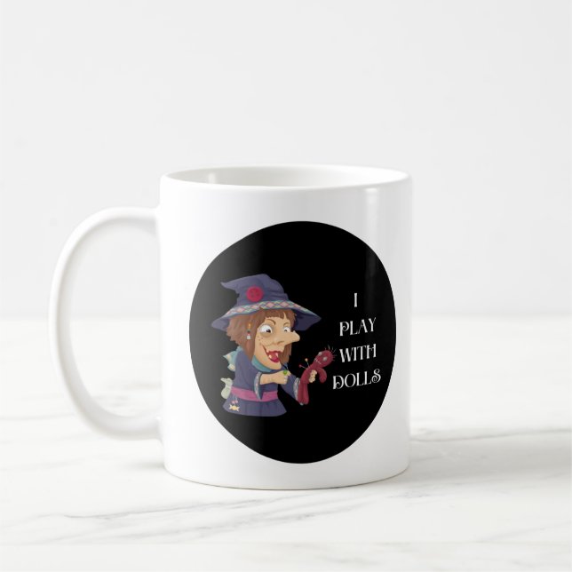 Funny Hexe Voodoo Kaffeetasse (Links)