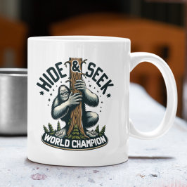 Funny Hide & Seek Weltmeister Bigfoot Kaffeetasse