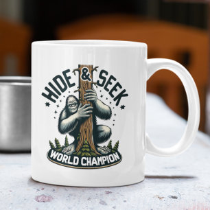 Funny Hide & Seek Weltmeister Bigfoot Kaffeetasse