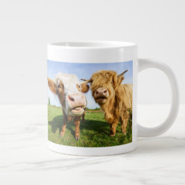 Funny Highland Cows Jumbo-Tasse