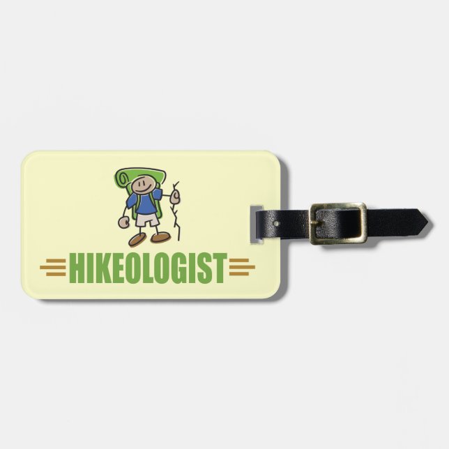 Funny Hiker Gepäckanhänger (Vorderseite horizontal)