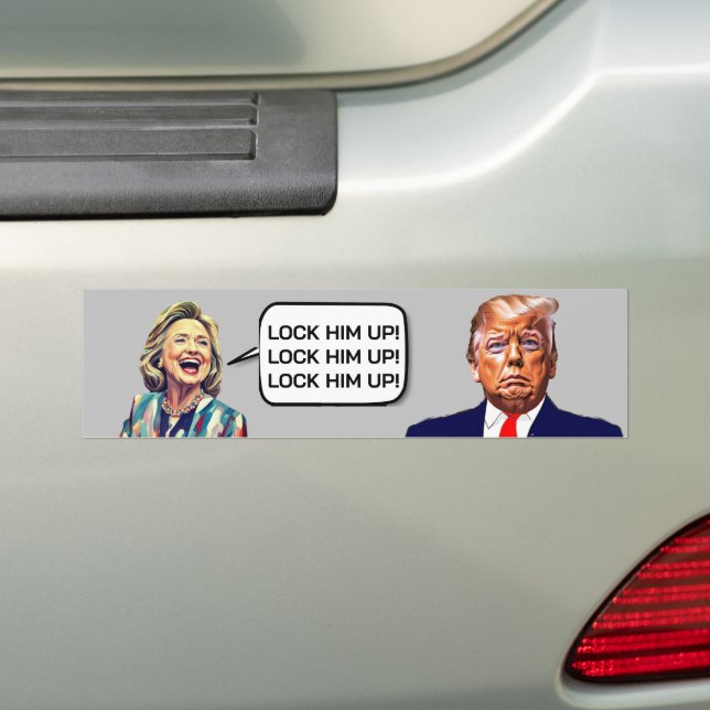 Funny Hillary sagt, sperrt Trump auf Autoaufkleber (Auf Auto)