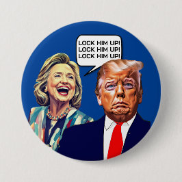 Funny Hillary sagt, sperrt Trump auf Button