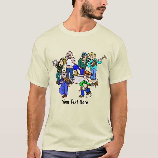 Funny Hillbilly Jug Band T-Shirt Personnaliser It! (Devant)