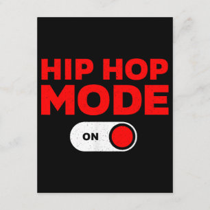 Funny Hip Hop Design für Männer Frauen 90er Hip Ho Begleitkarte