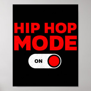 Funny Hip Hop Design für Männer Frauen 90er Hip Ho Poster