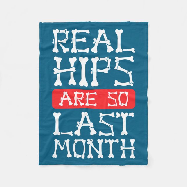 Funny Hip Replacement Bones Surgery Recovery  Fleecedecke (Vorderseite)