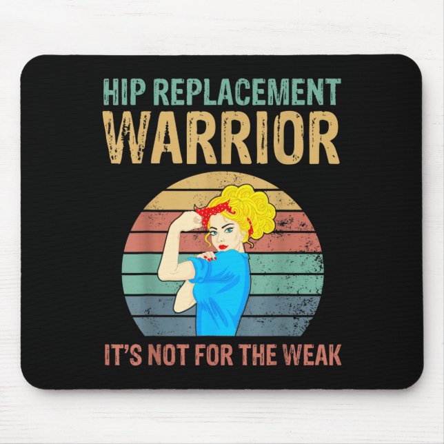 Funny Hip Replacement Warrior New Prosthetic Women Mousepad (Vorne)
