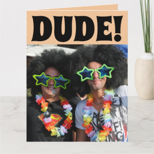 FUNNY HIPPIE BIG BIRTHDAY CARDS KARTE