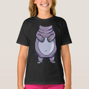 Funny Hippo Body Kopfloses Halloween Mammalkostüm T-Shirt