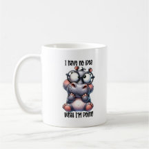 Funny Hippo Ich habe keine Ahnung, was ich tue