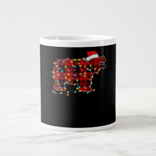 Funny Hippo Weihnachts-Light Matching Family Jumbo-Tasse