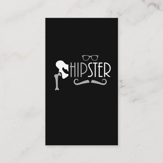 Funny Hipster Angesagte Ersatzlösung Operation Erh Visitenkarte (Vorderseite)