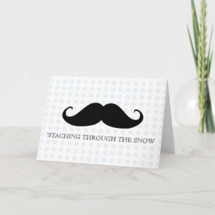 Funny Hipster Schnurrbart Urlaub Weihnachten Schna