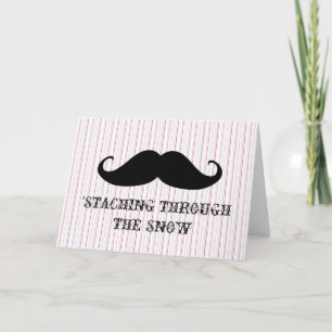 Funny Hipster Schnurrbart Urlaub Weihnachten Schnu