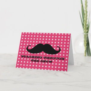 Funny Hipster Schnurrbart Urlaub Weihnachten Schnu