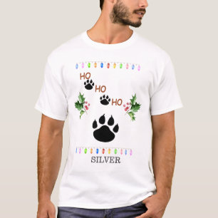 Funny HO HO HO PAW Christmas Family T-Shirt