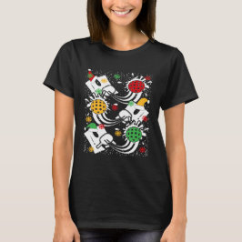 Funny Ho Ho Ho Pickleball Weihnachten T-Shirt
