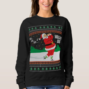 Funny Ho Ho Ho Ugly Père Noël Golf Sweat de Noël J