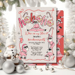 Funny Ho Ho Ho's Friendsmas Adult Weihnachts-Party Einladung<br><div class="desc">Niedlich und lustig, Ho Ho Ho Ho Weihnachten Party. Das Santa Tancing, Twerking mit Diskokugel und Wavy Rahmen. Ideal für einen Weihnachtsbachelorette, schmutzigen Santa, Geschenktausch oder Freundschaft Party! Rot- und Farbtöne. Weitere Änderungen finden Sie unter Anpassen dieser Vorlage. Am unteren Rand sehen Sie "Gewollt, um dieses Design noch weiter anpassen?...</div>