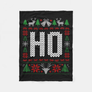 Funny Ho Ugly Christmas Sweater Couples Matching X Fleecedecke