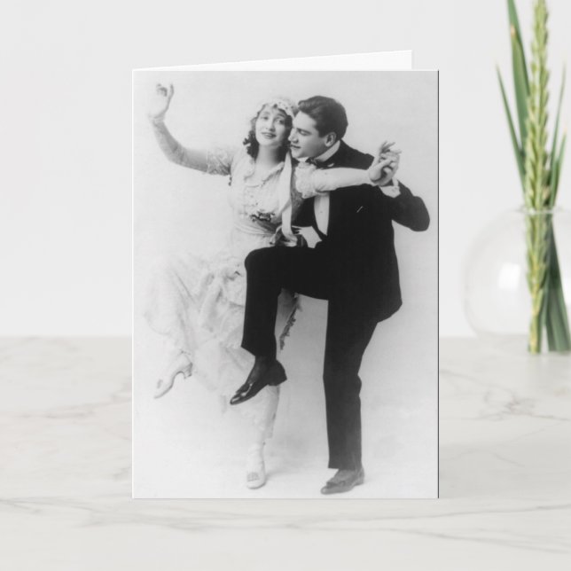 Funny Hochzeit gratulieren Vintagen Foto Karte (Vorderseite)