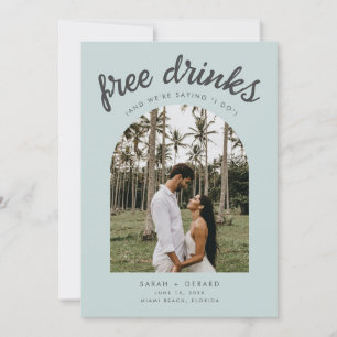 Funny Hochzeit in Urlaubsort Foto Save the Date