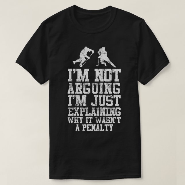 Funny Hockey Cool Gag Geschenk Neuheit T-Shirt (Design vorne)