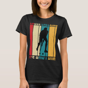 Funny Hockey Cross Überprüfung ist, wie ich Frisbe T-Shirt