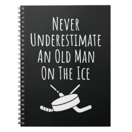 Funny Hockey Geschenke für Männer Großvater Großva Notizblock