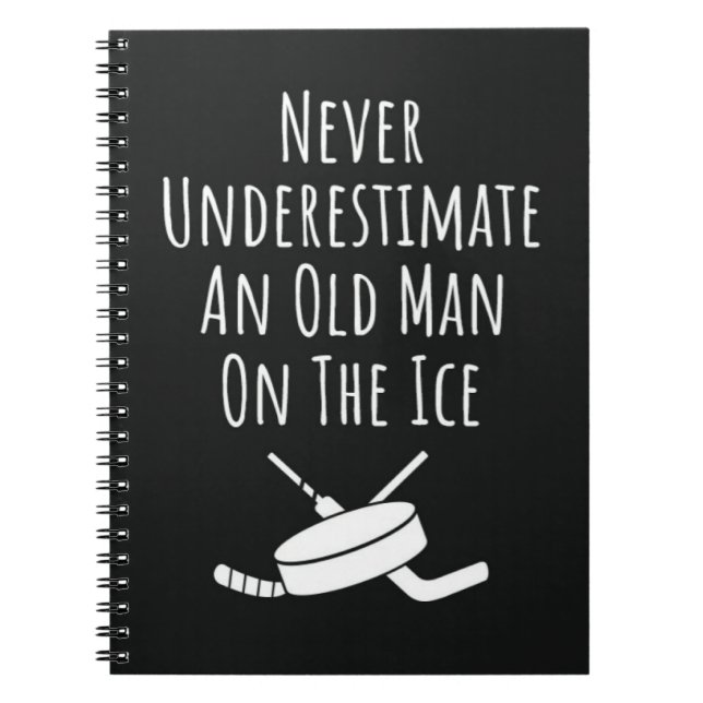 Funny Hockey Geschenke für Männer Großvater Großva Notizblock (Vorderseite)