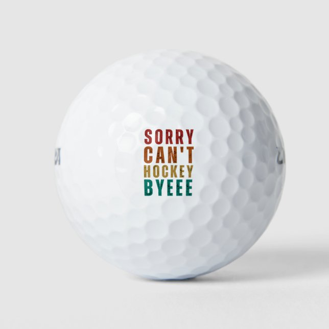 Funny Hockey Golfball (Vorderseite)