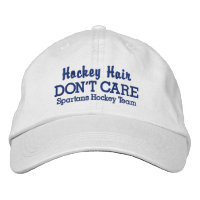 Funny "Hockey Hair Don't Care" benutzerdefinierter