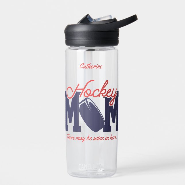Funny Hockey-Mama Personalisiert Trinkflasche (Links)