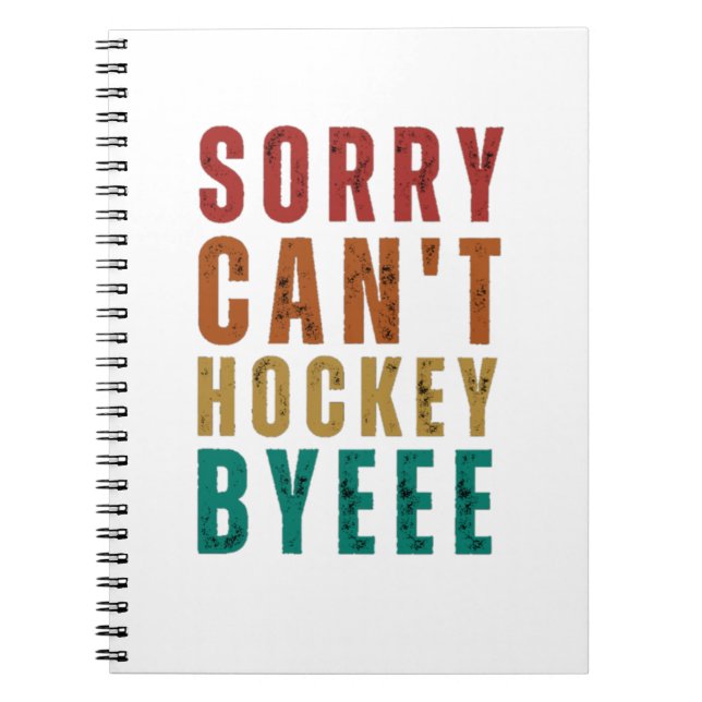 Funny Hockey Notizblock (Vorderseite)