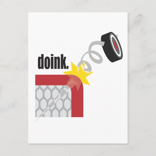 Funny Hockey Postkarte (Vorderseite)