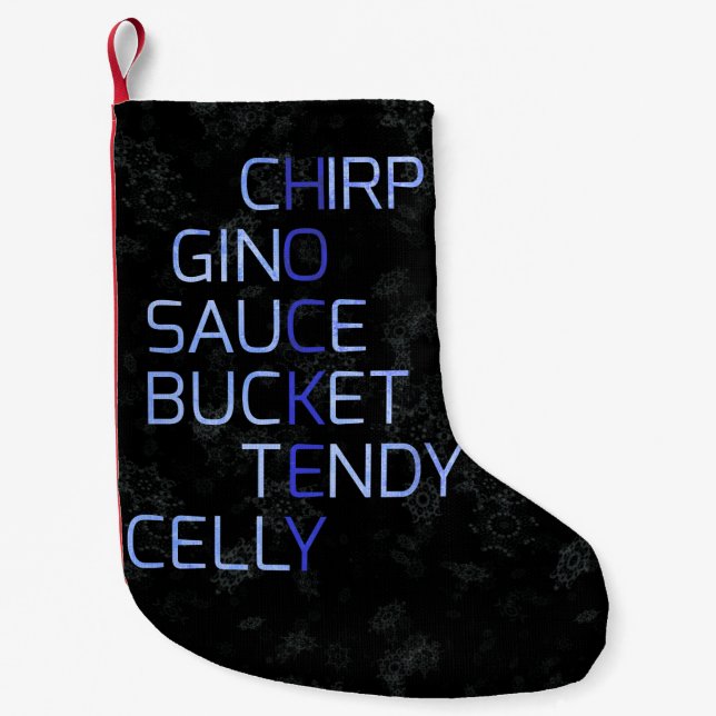 Funny Hockey Slang Jargon Weihnachts-Strumpf Kleiner Weihnachtsstrumpf (Vorderseite)