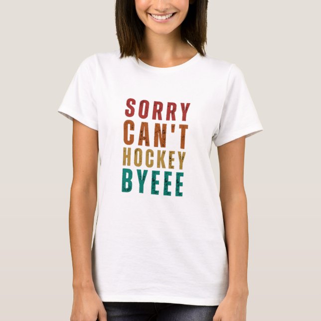 Funny Hockey T-Shirt (Vorderseite)