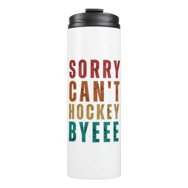 Funny Hockey Thermosbecher (Vorderseite)